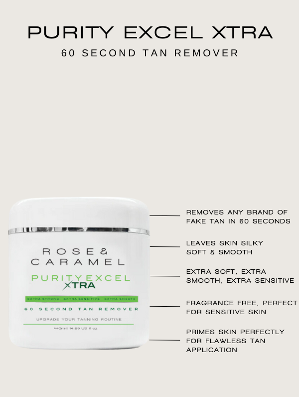 tan remover sensitive skin, self tan remover, fake tan eraser, purity tan remover. tan remover 60 seconds